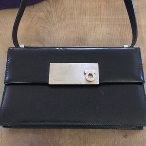 Small Skinny shoulder strap Ferragamo bag.